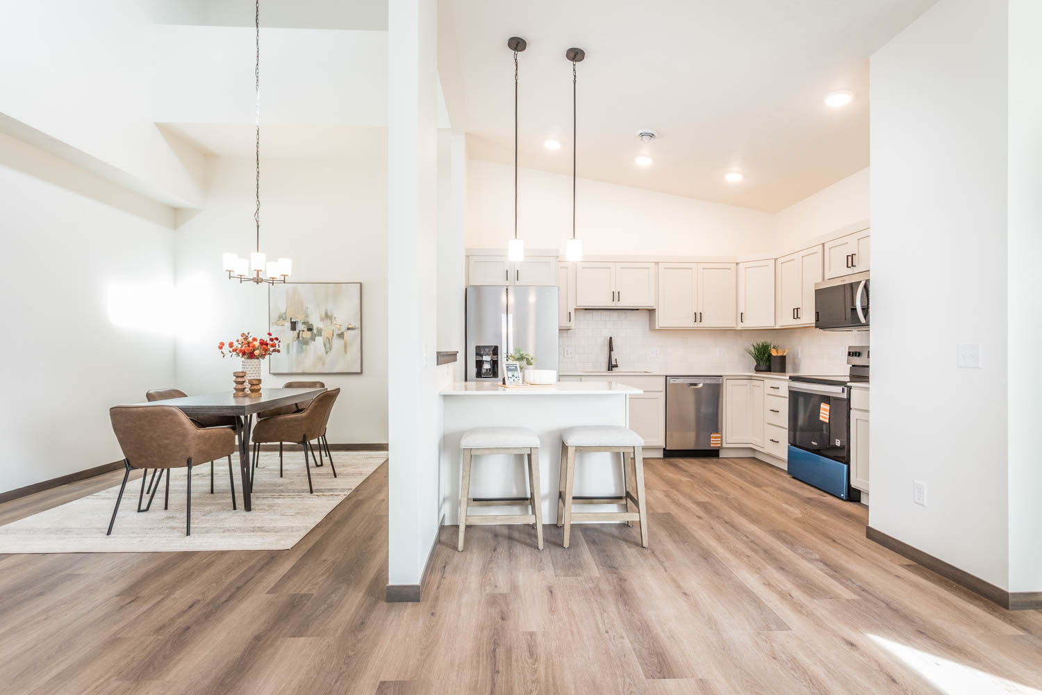 Modern kitchen and dining